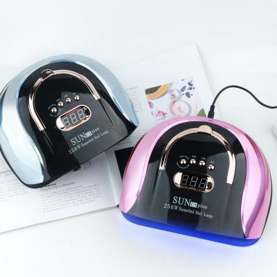 China High Quality 220W High Power Metal Nail Lamp Large Space For Two Hands Lamp 57LEDs UV Led Nail Dryer for sale