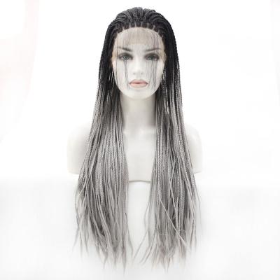 China High Quality Predrawn Hair V-Tip Hair Growth Stick Light Black Fake Lace Free Hair 40 Inch Real Full Wig for sale