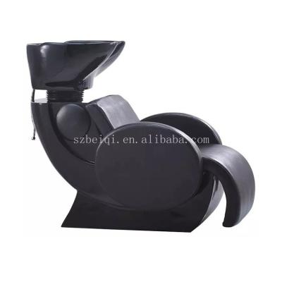 China Shampoo Chair Factory Salon Furniture Wholesale Water Faucet For Used Shampoo Chair Washing With Ceramic Bowls for sale