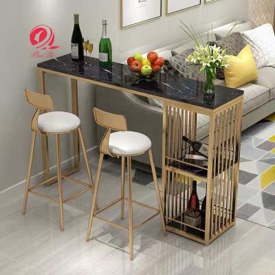 China Eco-friendly beauty furniture hot sale modern manicure chair bar tables with high stools for sale for sale