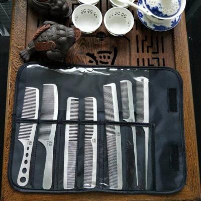 China Wholesale High Quality Antisatic Carbon Fiber Comb Stainless Steel Hair Comb Sets for sale