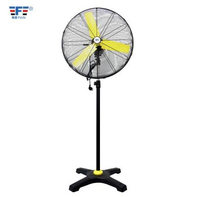 China Hotel Power 3 Big Aluminum Blades Industrial Stand Fan 20inch 24inch 26inch 30inch for sale