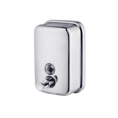 China 304 Foam Soap Dispenser Classic Commercial Toilet Stainless Steel Manual Soap Dispenser 1000ml Liquid Heavy Duty Hand Sanitizer Dispenser for sale