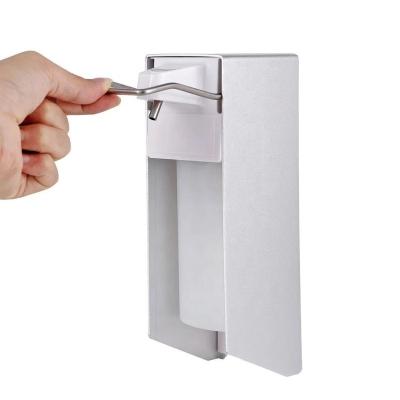 China Foam Soap Dispenser Elbow Soap Dispenser Wall Mount 1000ml Elbow Operate Control Push In Soap Sanitizer Hospital Manual Alcohol Soap Dispenser for sale