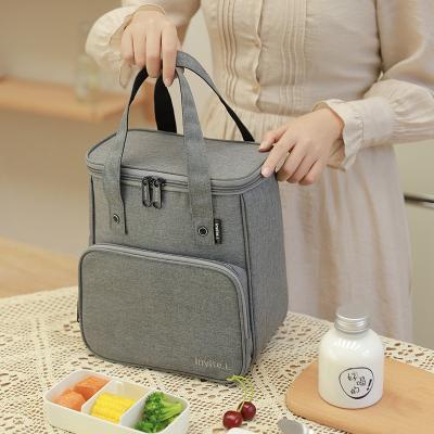 China Fashion New Heat Insulation Bag Bento Bag Aluminum Foil Thickened Large Student Office Workers Bento Bag for sale