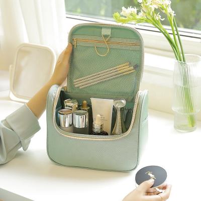 China Fashion Large Capacity Makeup Bag New Product Hook Toiletry Bag Travel Cosmetics Storage Korean Style Bag for sale