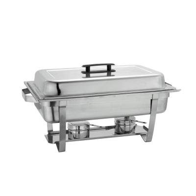 China Hotel Buffet Equipment Large Capacity Chafing Dish Stove With Cool Touch Handle for sale