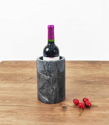 China Natural Marble Design Wine Cooler Ice Bucket Whiskey and Beer Ice Barrel Holder Part Viable for sale