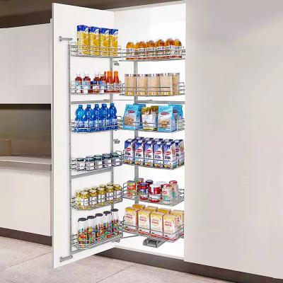 Китай Soft-Stop Half Tandem Unit Kitchen Pantry Unit  Cabinet Pull Out Stainess Steel Storage продается