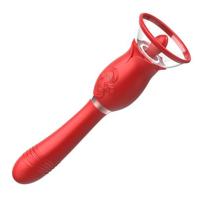 China Hot New Arrivals Women Position Vagina Clitoris Stimulation Masturbators Sex Toys For Men 3-Frequency Sucking + 10-Frequency Telescopic Wand for sale