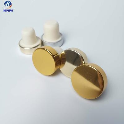 China Non Refillable Glass Bottles Color Changeable Rubber Stopper Aluminum Caps for sale