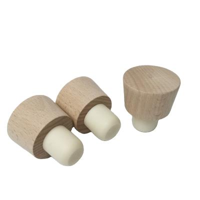 China Wholesale Price New Design Glass Vials Cork Non Refillable Wooden Inner Bottle Cork With Cork For Sale for sale