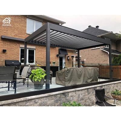 China China Unique Design Easily Assembled Outdoor Electric Aluminum Pergola Pergola Kits for sale