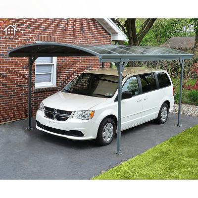 China Garages Polycarbonate Carport Led Lightweight Outdoor Waterproof Carport for sale