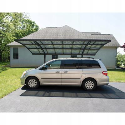 China Polycarbonate Carport Membran Parking Garages Metal Steel Carport Steel Siding for sale