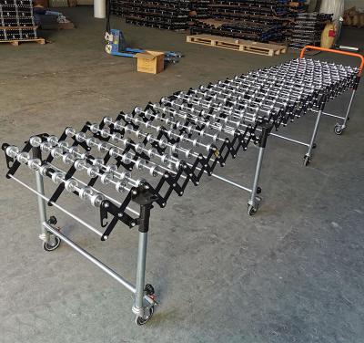 China Oil Resistant Gravity Skatewheel Flex Conveyor for sale