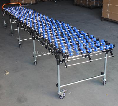 China Fire resistant flexible manual wheel conveyor for sale