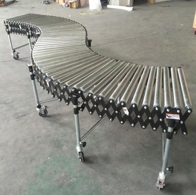 China Oil Resistant Expandable Truck Loading /offloading Gravity Rolling Conveyors for sale