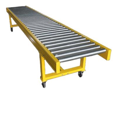 China Fire Resistant Inflexible Manual Gravity Roller Conveyor for sale