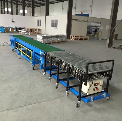 China Oil Resistant Truck Loading And Unloading Dockless Belt Conveyor for sale