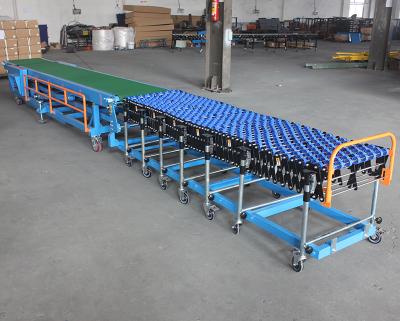 China Heavy Duty Portable Movable Oil Incline Belt Conveyor System For Truck Loading And Unloading for sale