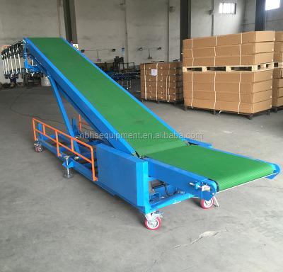 China Oil Resistant Truck Loading Belt Conveyor Price for sale