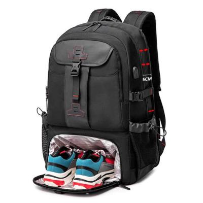 China With 41L Large USB Travel Mountaineering Backpack Leisure Fitness Waterproof Simple Sports Bag Expandable USB Backpack Tactical Bags for sale