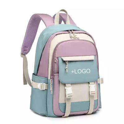 China With USB Shoulder Bag Junior High School Lightweight College Female Student Waterproof Schoolbag Gift Bag Laptop Backpack for sale