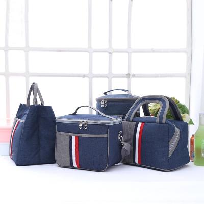 China Fashion Durable 600D Oxford Aluminum Foil Tote Insulated Cooler Box Lunch Bag Car Travel Waterproof Thermal Ice Bag for sale