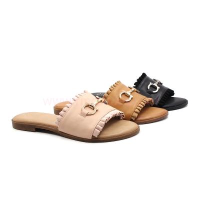 China 2020 Round RMC New Arrival Ladies Slippers Simple Flat Women Shoes for sale