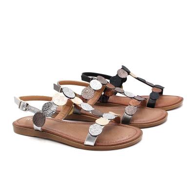 China 2020 New Round Popular RMC Ladies Sandals Flat Women Shoes for sale