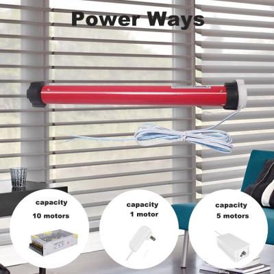 China Rechargeable Tubular Motor Roller Blinds Motor DC Motorized Zebra Blind Motor Motorized Blinds And Shades With Remote Control for sale