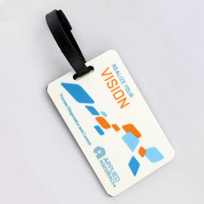 China Wholesale 2D PVC Custom Waterproof 3D Logo Soft PVC Travel Luggage Rubber Tag for sale