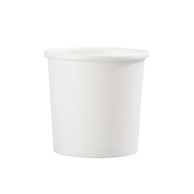 China Food Grade High Quality Biodegradable White Paper PE Cup 12OZ Coated Paper Cups With PP Lids for sale