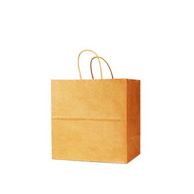 Chine Custom Printed Biodegradable Handle Restaurant Compostable Delivery Take Out Packaging Carry Kraft Food Paper Bag à vendre