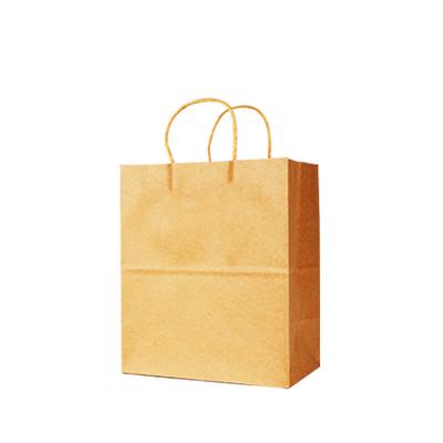 Chine Biodegradable Wholesale Printing Biodegradable Retail Shopping Take Out Packaging Carry Kraft Paper Bag With Handle à vendre