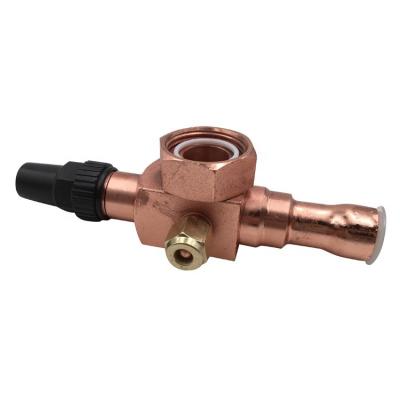 China Steel Refrigerator Compressor Valve Rotary Type Locking Valve for sale