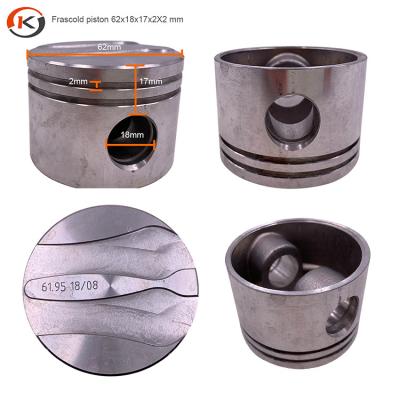 China Frascold Refrigeration Compressor Spare Parts Aluminium piston 62x18x17x2x2 mm for sale