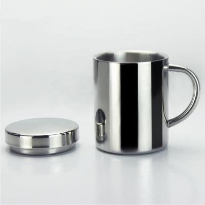 China Viable Cups With Lid Double Wall 7oz 10oz 14oz Sus 304 Stainless Steel Custom Cup Easy To Carry Cups Wholesale for sale