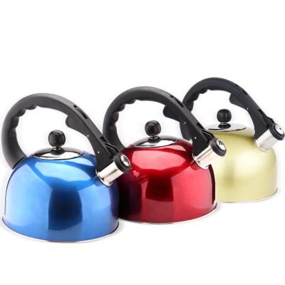 China Sustainable Hot Selling High Quality Colorful Stainless Steel Water Tea Kettle Teapot for sale