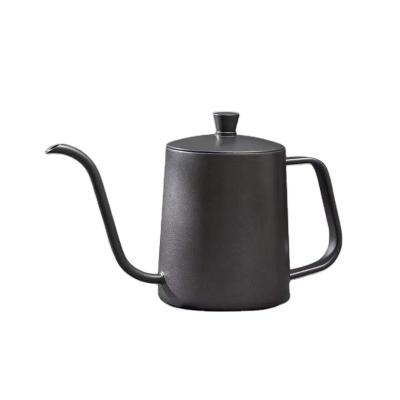 China Wholesale Hot Selling Sustainable Black Coffee Pot Stainless Steel Teapot Pour Over Coffee Pot for sale