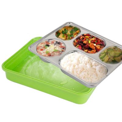 China Viable Tender Bowl for Food Pan Carrier Tiffin Lunch Box Desktop Rectangle for Office for sale