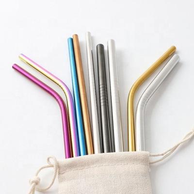 China Wholesale Success Straws Reusable Stainless Steel Straw 304 Metal Straw Viable For Drinking Use for sale