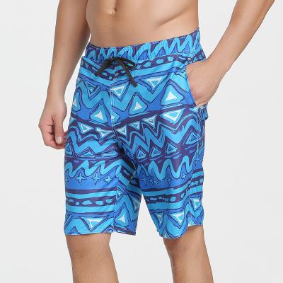 China Custom plus size high quality all over men's beach casual shorts quick dry elastic waist summer men's woven printed spandex for sale