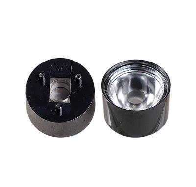 China 3535 IR LED Light Emitting Diode Condenser Lens 15 Degree 30 Degree Focus Beam Angle Led Lens With Bracket for sale