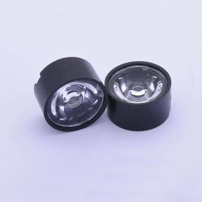 China High light transmittance of light emitting diode capacitor 15/30/45/60/90/dregree led lens and reflector cup diameter 12mm-24mm high power PPA lens and bracket led len for sale