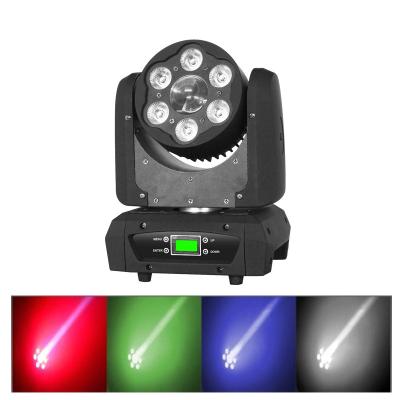 China 6 x 15W Cree 5 In 1 LED Moving Head Light Forced Air Convection 45°C 1400 mA for sale