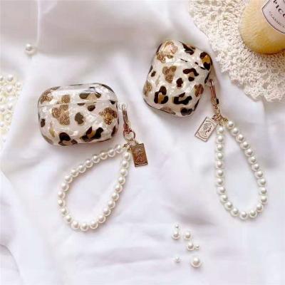 China Food Steak Case 3D Leopard Charging Case With Strap For AirPods 1 Pro Earphone 2 Protective Charging Cover for sale