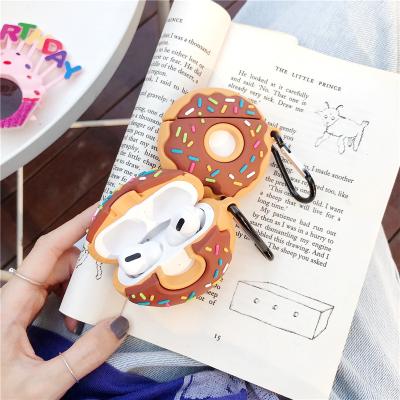 China Gourmet Donuts For Airpods Case Pro Cover Device Cartoon Earphone Donuts For AirPods Case Soft Silicone Shockproof Cover for sale