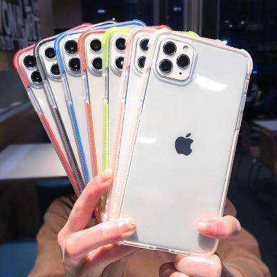 China Protect Your Cell Phone Two Color Case For iPhone12 12 pro 12 pro Max Transparent Cover for sale